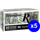Remington Range 9mm Luger 115 Grain Full Metal Jacket Brass Cased Pistol Ammo, 250 Rounds