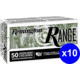 Remington Range 9mm Luger 115 Grain Full Metal Jacket Brass Cased Pistol Ammo, 500 Rounds