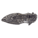 Renegade Tactical Steel Skull Folder Knives, Silver RT113