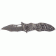 Renegade Tactical Steel Skull Folder Knives, Silver RT113