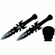 Renegade Tactical Steel Skull Thrower Knives, Black RT125