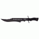 Renegade Tactical Steel Strike Force Ops Black Bowie Knife, Black RT132