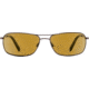 Reptile Sun Gomek Sunglasses, Espresso Frame, Titanium Gold/Glass Lens, Polarized, GOMGES