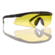Revision Large Sawfly Shooting Glasses, Black Frame, Yellow Hight-Contrast Lens, Black, 4-0077-0121