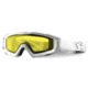 Revision Snowhawk Basic Goggle System w/ Yellow High-Contrast Lens, White Frame, 4-0100-0011