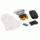 Revision Snowhawk Deluxe Goggle System w/ Clear, Solar, Vermillion High-Contrast Lenses, White Frame, 4-0100-0003