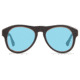 Revo Blackwell Progressive Prescription Sunglasses, Black Leather Frame, Crystal Blue Water Lens, Polarized-RE1008-01GBLPR