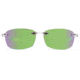 Revo Descend E Global Fit Sunglasses, Crystal Frame, Green Water Lens, Polarized, RE 4060GF 09 GN