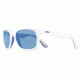 Revo Huddie Sunglasses, White/Blue/Grey Frame, Green Water Lens, Polarized, RE 1000 09 GN