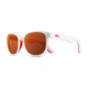 Revo Kash Global Fit Sunglasses, White/Coral/Grey Frame, Open Road Lens, Polarized, RE 1028GF 09 OR