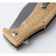 Revo Ness Linerlock Brown Micarta