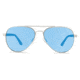 Revo Raconteur Single Vision Prescription Sunglasses, Chrome Frame, Polarized, RE 1011 03 BLSV