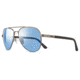 Revo Raconteur Single Vision Prescription Sunglasses, Gunmetal Frame, Polarized, RE 1011 00 BLSV