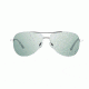 Revo Relay Progressive Prescription Sunglasses, Chrome/White Rim Frame, Polarized, RE 1014 03 STPR