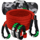 Rhino USA 7/8in x 30ft Kinetic Rope Recovery Kit, Red, One Size, RG-KRKIT78X30-RED