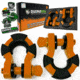 Rhino USA 8 Ton Super Shackles w/ Isolators, Orange, One Size, SUPERSHACK-ORG