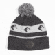 Ridge Merino Ridge Logo Pom Merino Wool Beanie, Heather Grey, One Size, 07020-HGR-OS
