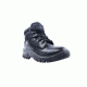Ridge Outdoors Nighthawk Leather Mid Boot, Shock Absorbing Heel,6 Wide, Black 2006-06.0 WIDE