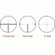 C Dot, P Dot, D Dot reticles