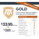 Right To Bear Civil-Criminal Defense Liability Coverage Up To 1,000,000 w/Multi-State Coverage, Gold, 3