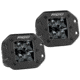 Rigid Industries Midnight Edition D-Series PRO Flush Mount Spot LED Light, Pair, Black, 212213BLK
