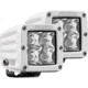 Rigid Industries D-Series PRO 3168 Lumens LED Hybrid-Spot Light, Pair, White, 602213
