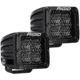 Rigid Industries D-Series Pro Spot Diffused Midnight Surface Mount - Pair 74575