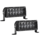 Rigid Industries SAE Compliant E-Series Light Bar, Pair, Black, 6in, 106613