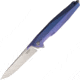 Rike Knife 1707SB Tiium Blue Framelock Folding Pocket Folding Knife, 3.75in Satin M390 SS Drop Point, Blue Anodized Titanium Handle, Pocket Clip, Black Nylon Zippered Case, Blue, 1707S BLUE