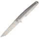 Rike Knife Kwaiken M390 Blade with Gray Matte Tiium Handle, 3.75in Satin Cpm S35Vn SS Tanto Blade, Gray Matte Titanium Handle, RK1507T