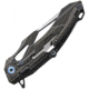 Rike Knife M1 Framelock Folding Knife, 4in S35Vn SS Tanto Blade, Black Stonewash Titanium Handle, Thumb Pull, Pocket Clip, Black Stonewash And Satin Blade, Black Nylon Case, M1BS