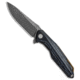Rike Knife Rike Knife 801GS Kwaiken Frame Lock Knife Blue Stripe G-10 3.75" Gray, Black/Blue, 154CM, adult, BHQ-80876