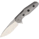 Rike Knife Thor 4 M390 Blade Framelock Folding Pocket Folding Knife, 2.5in Satin Bohler M390 SS Drop Point, Gray Titanium Handle, Pocket Clip, Brown Leather Sleeve, Black Nylon Case, THOR4S
