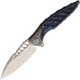Rike Knife Thor7 Black And Blue 154CM Knife, THOR7-BB