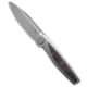 Rike Knife Baidi-T Folding Knife, 3.43in, Bohler M390 Stainless Steel, Sheepsfoot Blade, Carbon Fiber, Titanium, Black/Red Handle, Black/Red/Gray, 7.68 inch, BHQ-208860