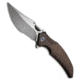 Rikeknife Rike Knife S05 V2 Frame Lock Knife Stonewash Bronze 3.5" Satin, Bronze, Bohler M390, adult, BHQ-225951