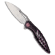 Rikeknife Rike Knife Thor 6 Frame Lock Knife Black Purple Titanium 3.4" Satin M390, Black/Purple, Bohler M390, adult, BHQ-221715