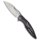 Rike Knife Thor 6 Folding Knife, 3.35in, Bohler M390 Stainless Steel, Drop Point Blade, Titanium, Dark Gray Handle, Dark Gray/Dark Gray, 8.26 inch, BHQ-221714