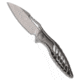 Rike Knife Thor 6 Folding Knife, 3.35in, Bohler M390 Stainless Steel, Drop Point Blade, Titanium, Gray Handle, Gray/Dark Gray, 8.26 inch, BHQ-221713
