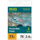 RIO Products Powerflex Trout Leader, 9ft, 3X, 3 Pack, RIO-24638