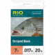 RIO Products Striped Bass Tapered Leader, 7ft, 25Lb, RIO-24068