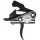RISE Armament 1776 AR Trigger, Curved, Silver/Black, RA-1776-BR