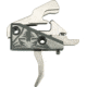 Rise Armament OPMOD Hex-C RA-240 Enhanced Rifle Trigger, Curved, 3.5lb Pull, Graphite, Silver, RA-240-HEXC-SLVR
