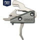 Rise Armament OPMOD Hex-C RA-240 Enhanced Rifle Trigger, Curved, 3.5lb Pull, Graphite, Silver, RA-240-HEXC-SLVR