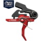 Rise Armament OPMOD RA-101 HEX-C Single-Stage AR Trigger, Curved, 4lb, Black/Red, RA-101-HEXC-RED