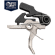 Rise Armament OPMOD RA-101 HEX-C Single-Stage AR Trigger, Curved, 4lb, Black/Silver, RA-101-HEXC-NIB