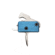 OpticsPlanet Exclusive RISE Armament RA-240 Enhanced Rifle Trigger, Straight, 3.5lb Pull, Blue/Silver, RA-242-ERT