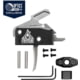 OpticsPlanet Exclusive RISE Armament RA-434 High Performance Trigger, Single Stage System, 3.4lb Pull Weight, Silver, RA-434-SLVR-601-010-BLK
