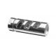 Rise Armament RA-701 Compensator, .223/5.56, 1/2x28, Silver RA-701-SLVR
