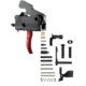 RISE Armament RAVE 140 w/ AR-15 Lower Parts Kit, Curved, 3.5lb, Black/Red, T017-RED-12003